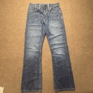 Levi’s Y2K Low Bootcut Jeans Embroidered Button Flap Pockets Size 29/32